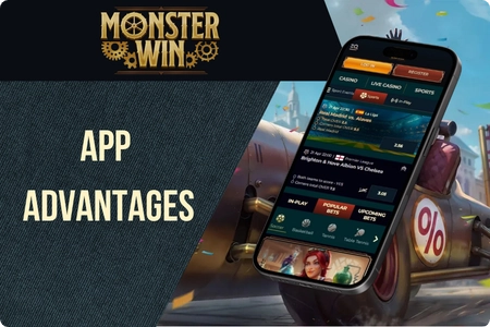 Monsterwin mobile app exclusive features